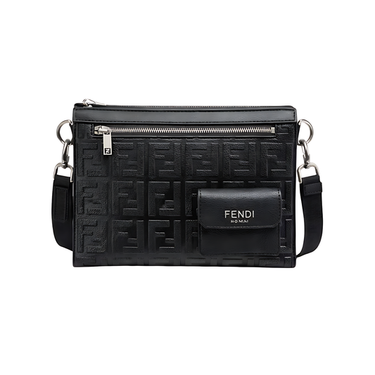 Fendi Pouch | Crossbody Black Leather