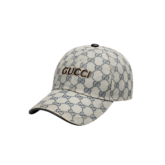 Gucci Cap | Canvas Logo Grey