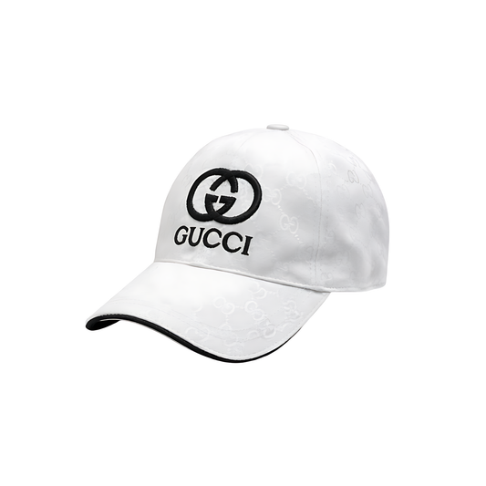 Gucci Cap | GG Canvas Logo White