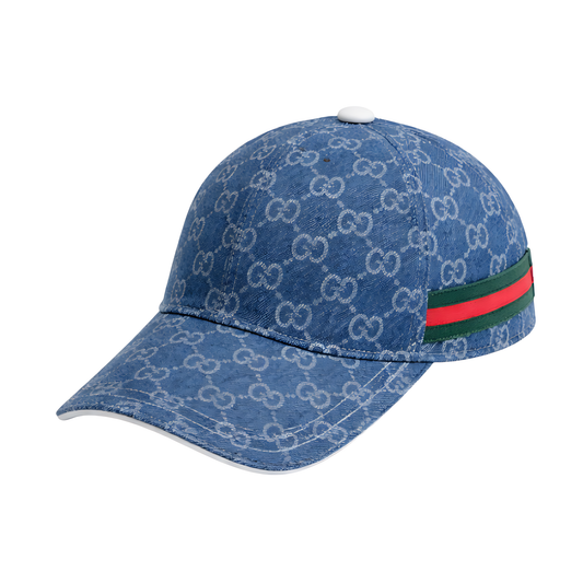 Gucci Cap | Stripe Canvas Blue