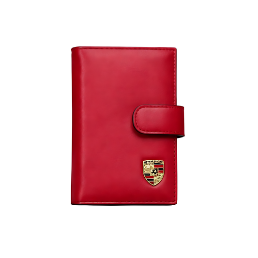 Porsche Wallet | Porche Red Leather